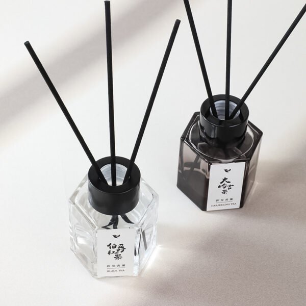 Clear Glass Bottles Tea Home Perfume Fragrance Custom Label 50ml Reed Diffuser