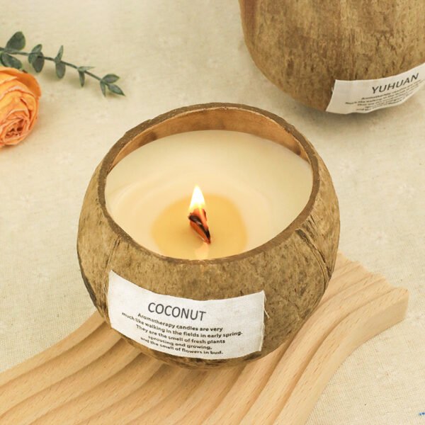 Decor Custom Luxury 250g Soy Wax Candle Coconut Shell Scented Candle