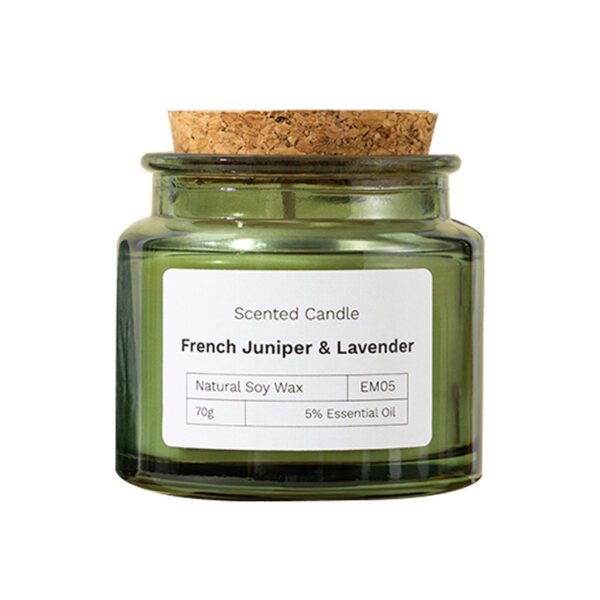 Hreecy Decor Custom Luxury Soy Candle 70g Forest Green Jar Scented Candle - Image 3