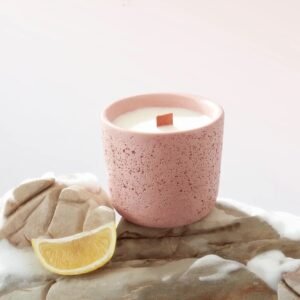 Hreecy Large Premium Cement Concrete Jar Elegant Scented Candle