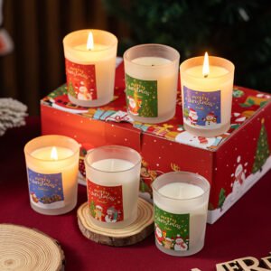 hreecy 6 pack glass scented candle Christmas (1)
