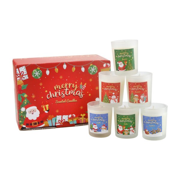 hreecy 6 pack glass scented candle Christmas (1)