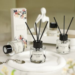 hreecy clear glass 50ml reed diffuser (1)