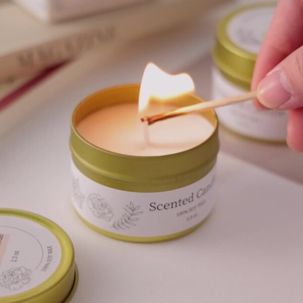 gold tin soy wax candle 70g (2)