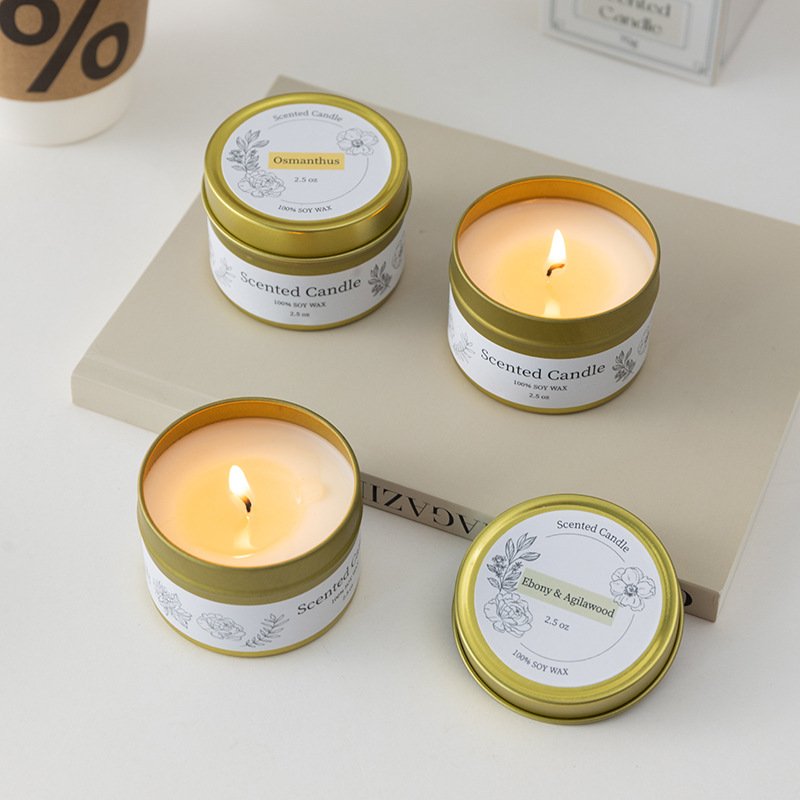 gold tin soy wax candle 70g (2)