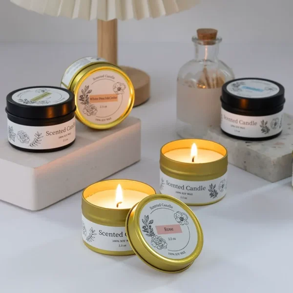 hreecy 70g soy wax Tin scented candle (1)