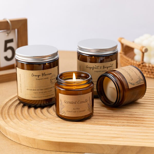 hreecy brown jar 210g scented candle (2)